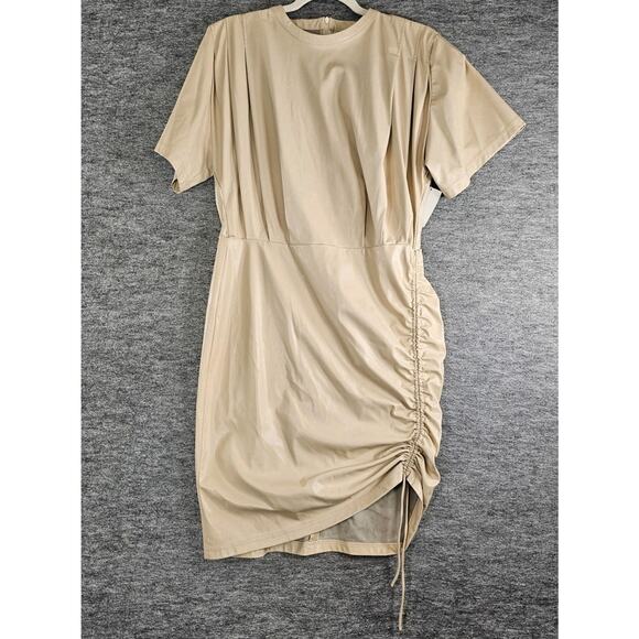 Isabel Marant Étoile Balesi Asymmetric Hem Faux Leather 10 US - Picture 1 of 16